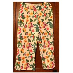 Flowered palazzo pants